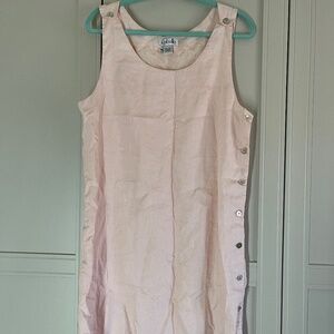 Pink Linen Dress